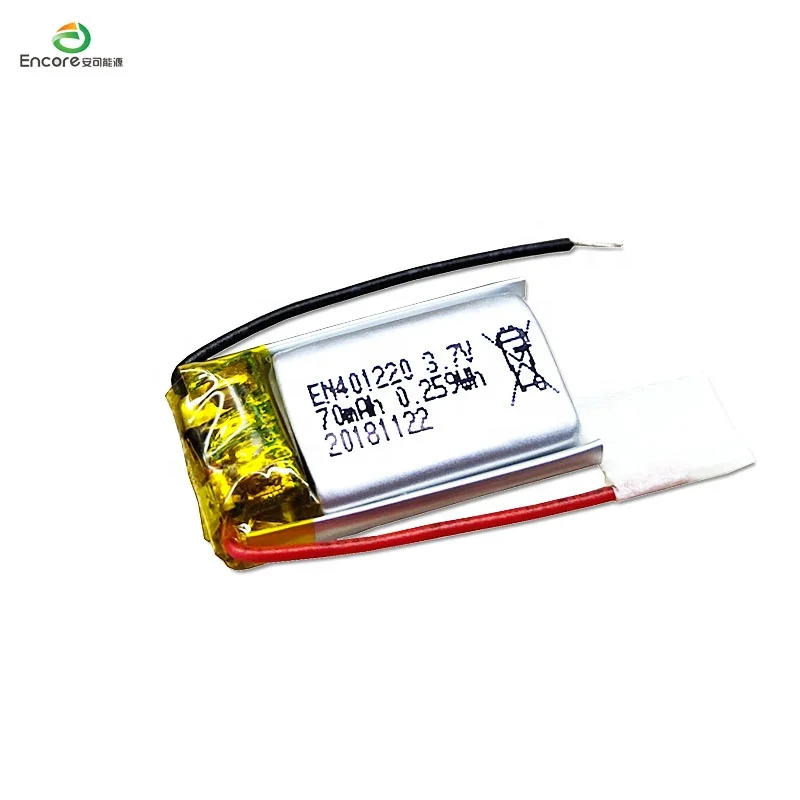 CB утвержденный lipo 401220 3 7 v 70mah маленький литий-ионный полимерный аккумулятор с разъемом jst для