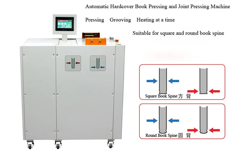 Automatic Manual Rigid Box Pressing Machine Square and Round Hydraulic Type  Hardcover Book Pressing and Joint Pressing Machine