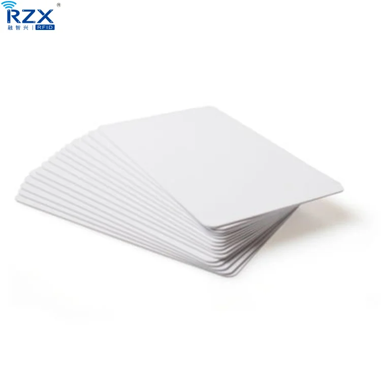 Good price RZX wholesale CR80 standard size 30mil 0.76mm PVC blank card for personalized printing ID card