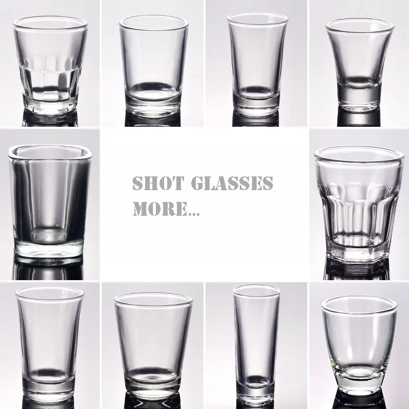 0.5oz 15ml Small Clear Heavy Base Whiskey Shot Glass