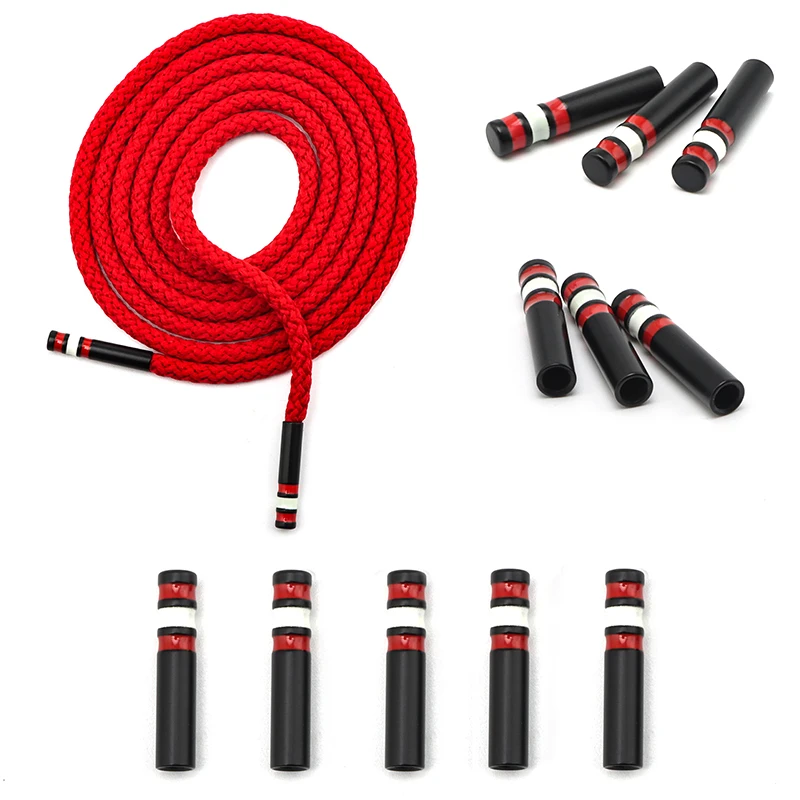 Custom Metal Aglet Tip Shoe Lace End Lock Accessories Hoodie Drawstring Replacement Shoe Lace Round Metal Aglet