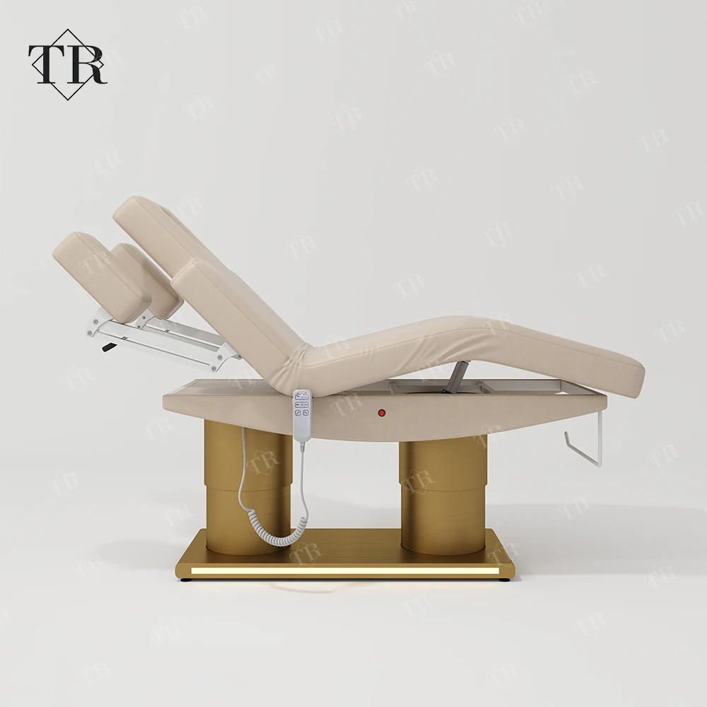 Turri Electric Automatic Reclining Esthetician Spa Bed Salon Adjustable Electric Massage Beauty Table Cama Electrica De Belleza