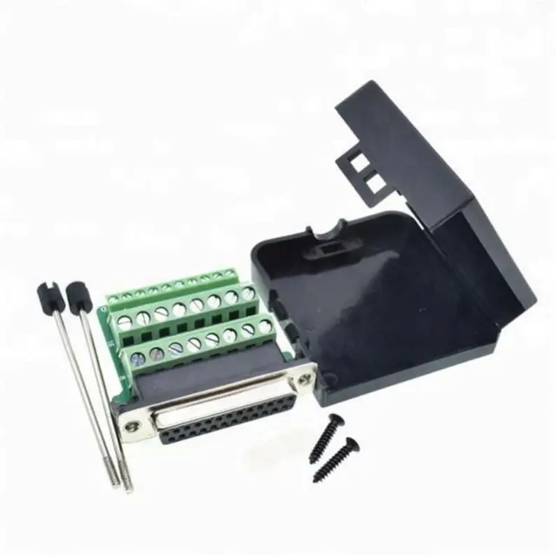 Terminal port Pla ic Cover Data cable 232/485/422 screw DB25 D-SUB female Connectors