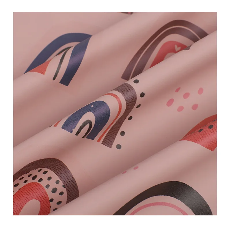 Baby Clothing Baby Bib Waterproof Water Repellent Printed PU Fabric For Cloth Diaper Wet Bag Custom Printed PU