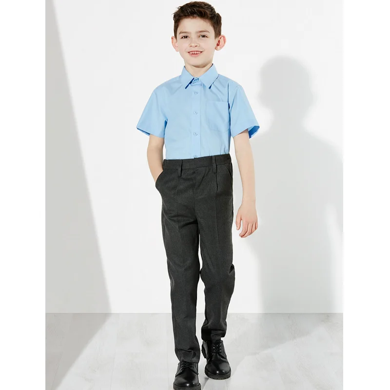 Cheap Price Boy And Girls White Students School Uniforms Shirt Top Blouse