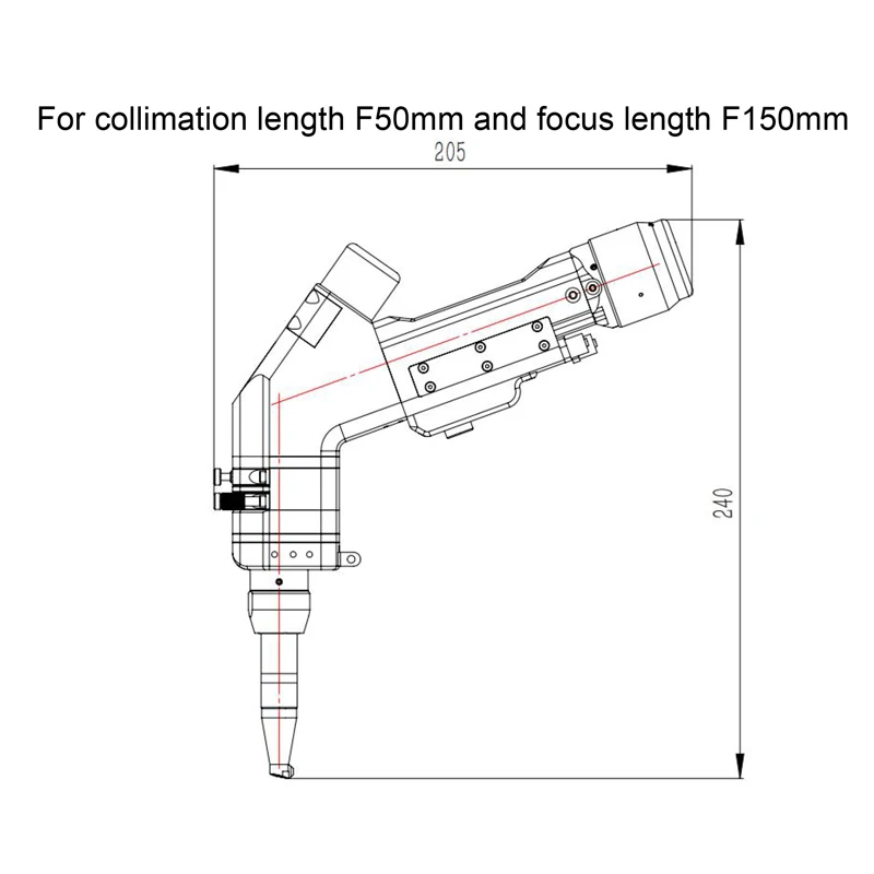 manual laser welding head spare parts laser welding machine wobble  laser welding head