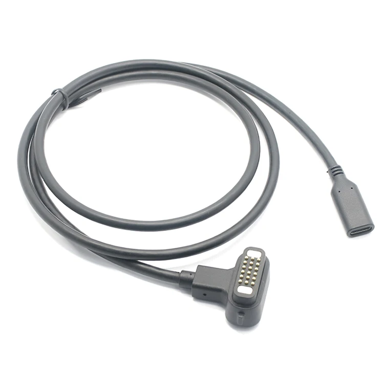 Customized USB C Female To 18 Pin POGO Pin Strong Magnetic charging cable for Smart watch