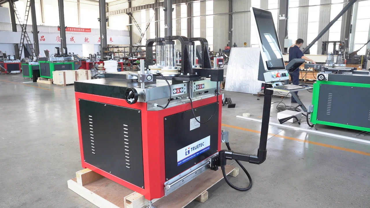 PLC control CNC tube bending equipment three-axis servo motor aluminum PVC profile bending machine