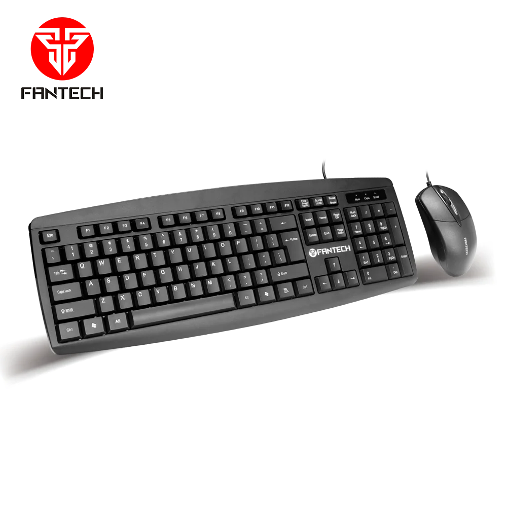 Fantech KM100 пользовательский дизайн логотипа дешевая Проводная Офисная Клавиатура мышь Combo