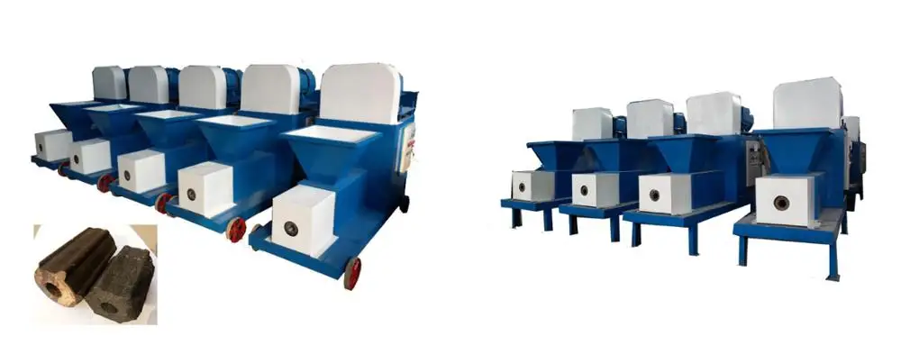 hydraulic coconut shell activated carbon sawdust manual charcoal briquette press machine