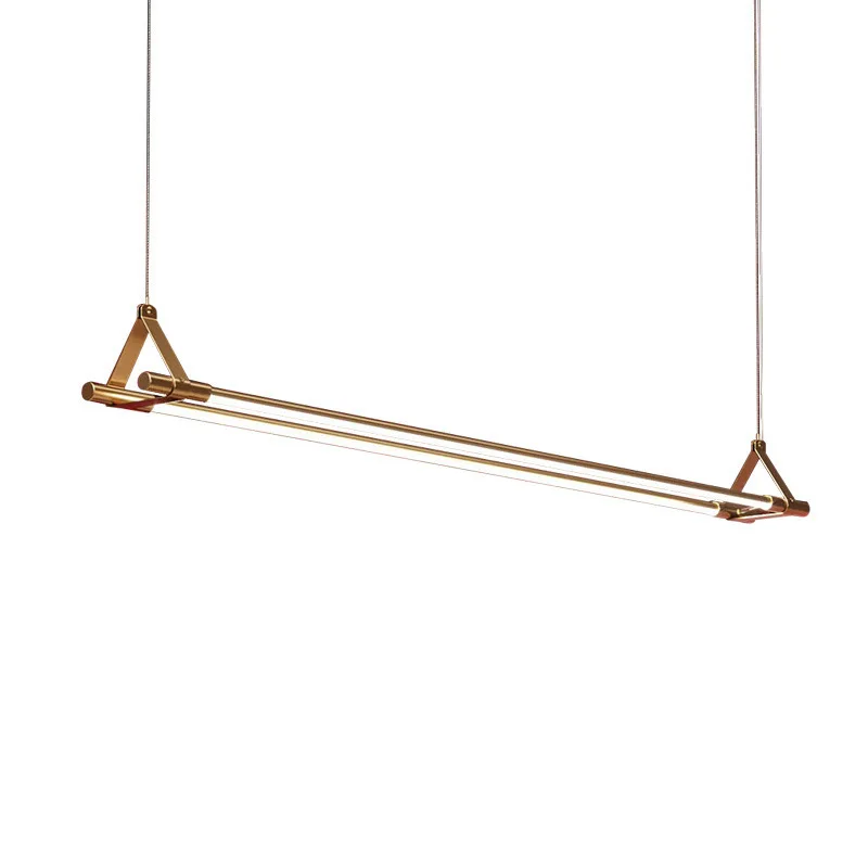 hot sale indoor modern minimalist plastic 20w bar restaurants long strip pendant light led chandelier