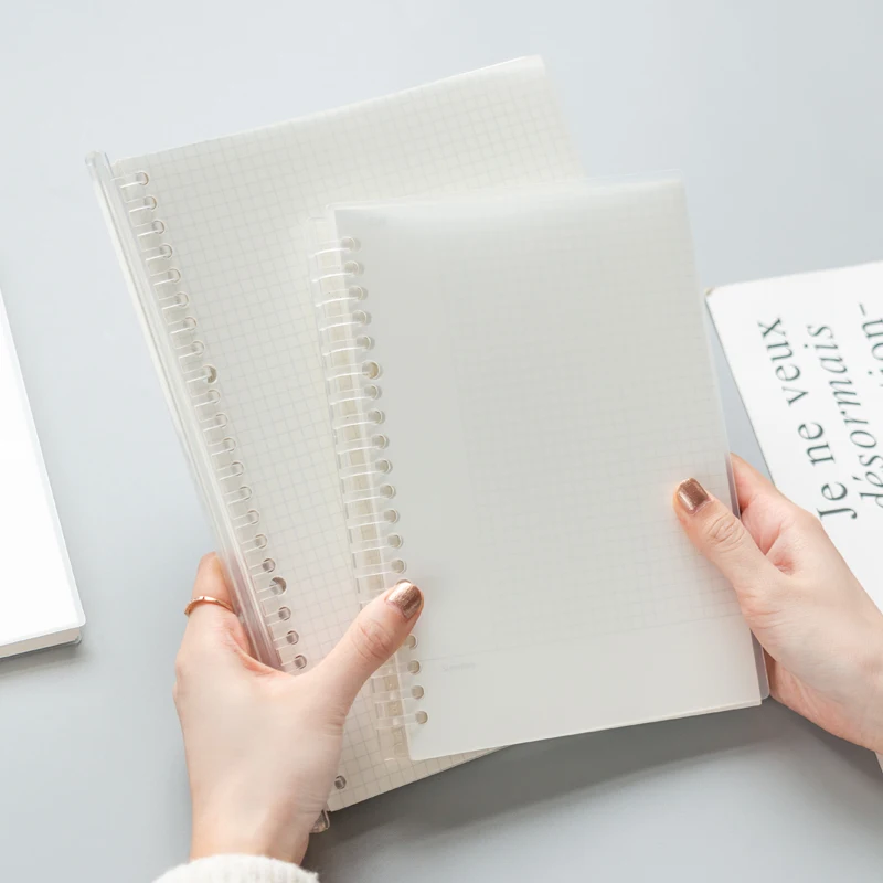 
PP Matte Transparent Cover Loose-leaf Notebook 