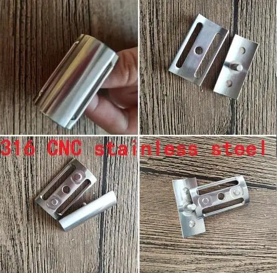 Dishi 316CNC L stain steel    double edge safely razor for men shaving