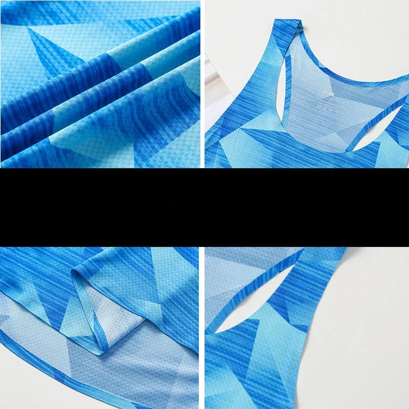 Custom Printing Welded Mens Quick Dry Racer back Running Singlet Running vest Running sleeveless shirt