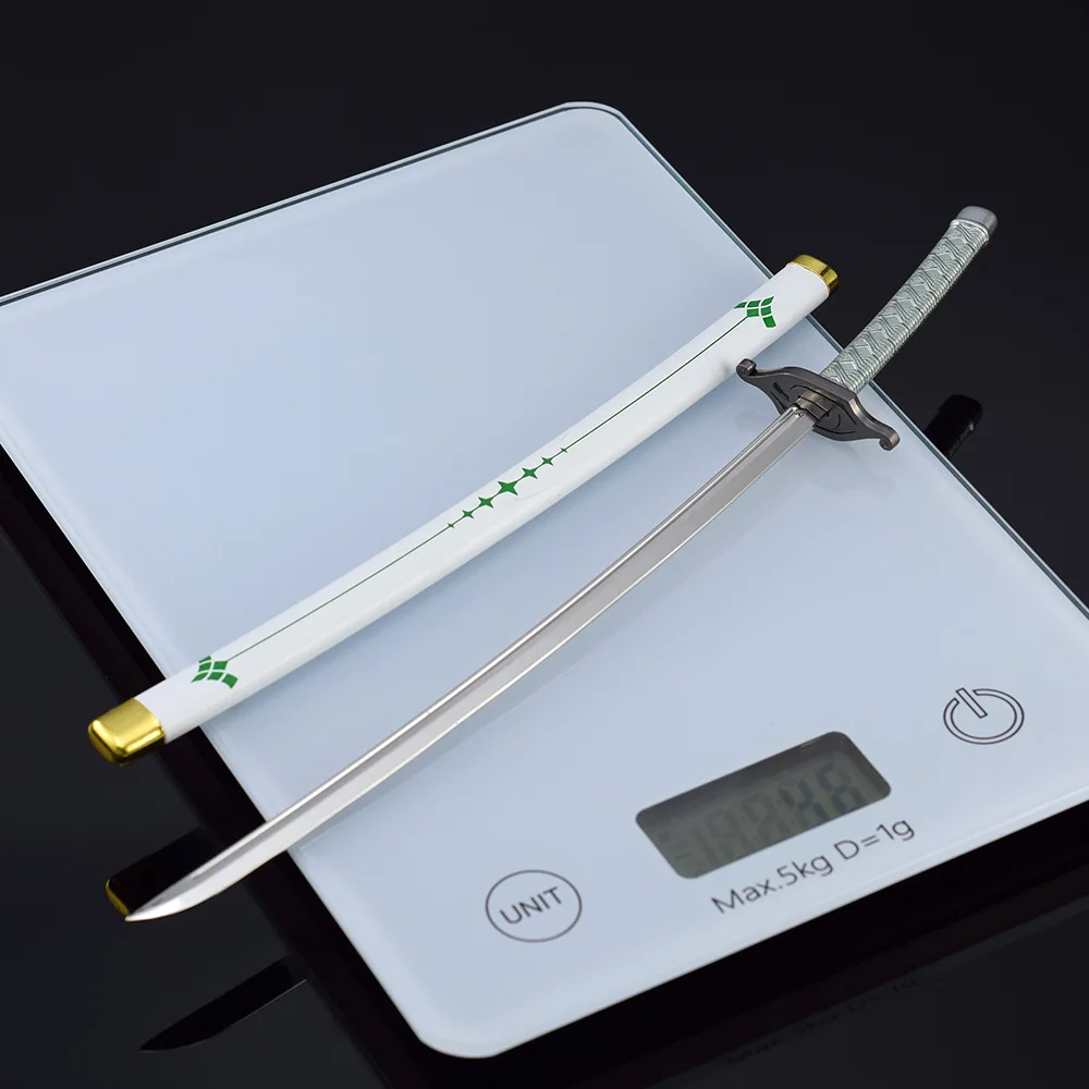 Zinc Alloy All Metal Small Toy Sword Bleach Ulquiorra Cifer Zanpakutou Murcielago 26cm 46g Mini Katana