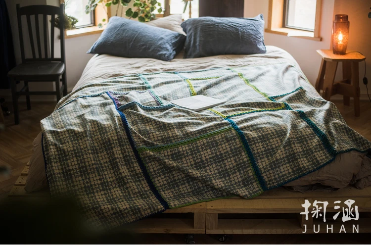 
Hot selling Personalized Monogram fabric stitching patchwork quilt patterns for bedding 