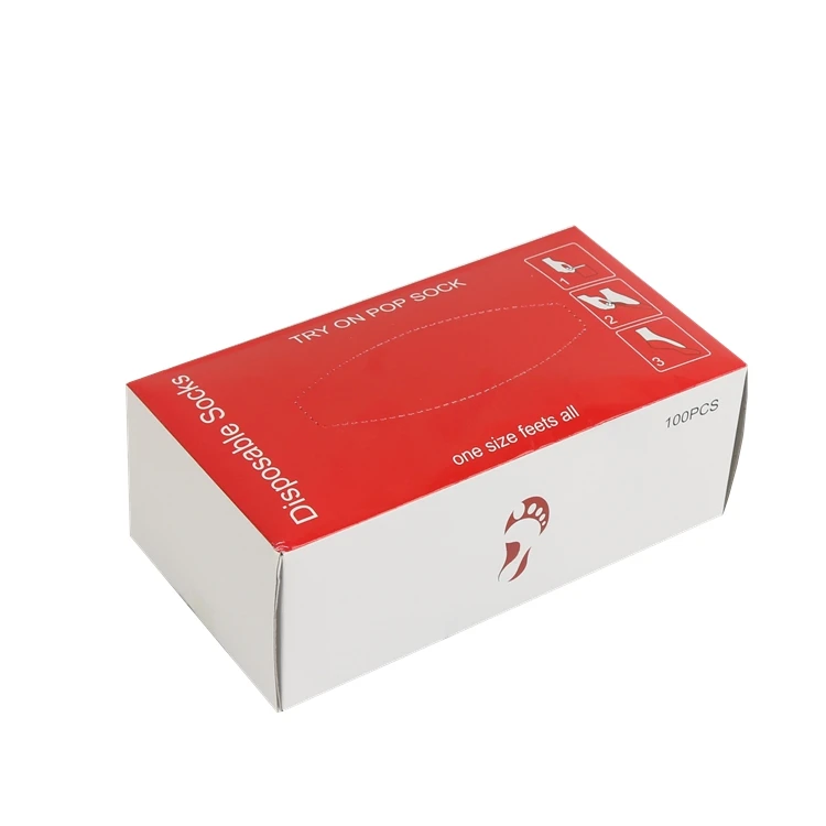 wholesale one time use try on disposable foot socks transparent sock sox stock