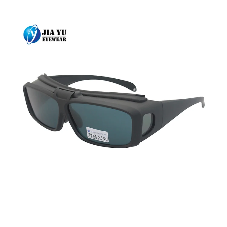 Comfortable uv400 Cover over Optical Prescription Frames Flip Up Fit Over Polarized Fishing Fitover Sunglasses