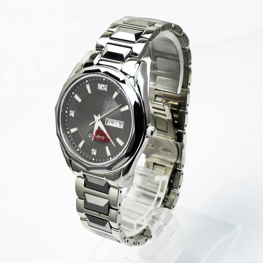 High quality 316L  stainless steel Japanese movement quartz watches fashion auto date watch men