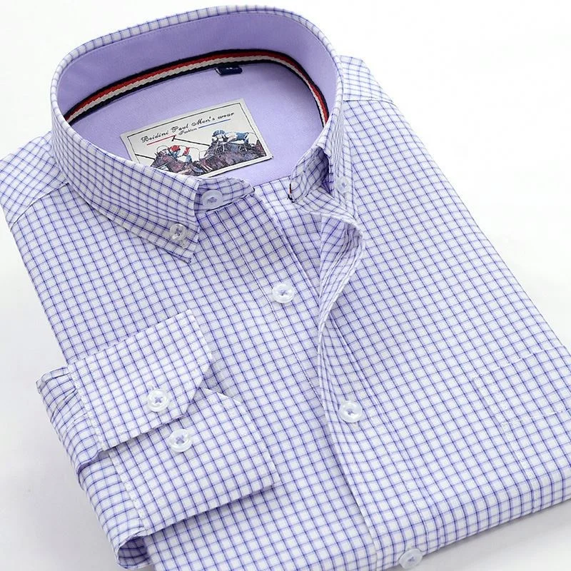 Рубашка с длинным рукавом в клетку, повседневная Молодежная мужская Свободная хлопковая рубашка с карманами, большие размеры, на заказ, 2020