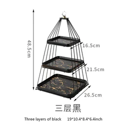 Nordic Three Tier Ceramic Cake Stand Set Afternoon Tea Wedding Plates Party Birthday Dessert Display Cake Tray Metal Tools
