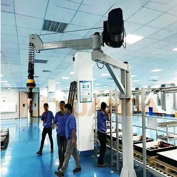 China Intelligent 500kg Small Free Standing Integrated 360 degree Rotating Slewing Articulating Beam Arm Manual Jib Crane 1ton