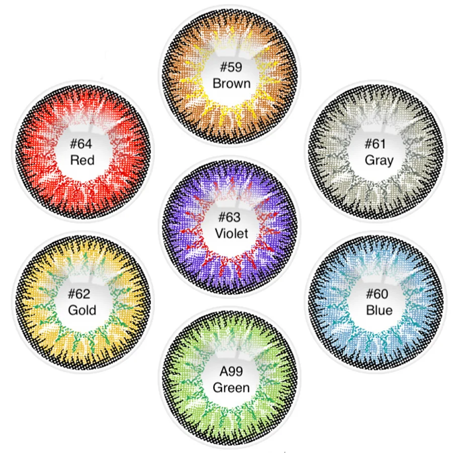 14.5mm Vega Vika cosplay wholesale lenses color fancy look colored contacts for brown eyes image