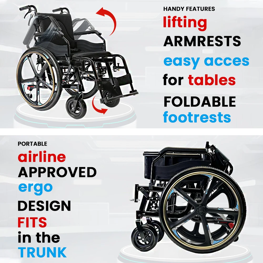 KSM-201Plus Comfort Plus Active Manual Wheelchair with Durable Construction for Everyday Use Factory Price Wheelchair