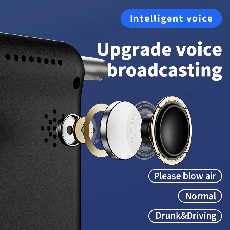 Professional Digital Breathalyzer Alcohol Meter with LCD Screen and Portable Alcohol Detector