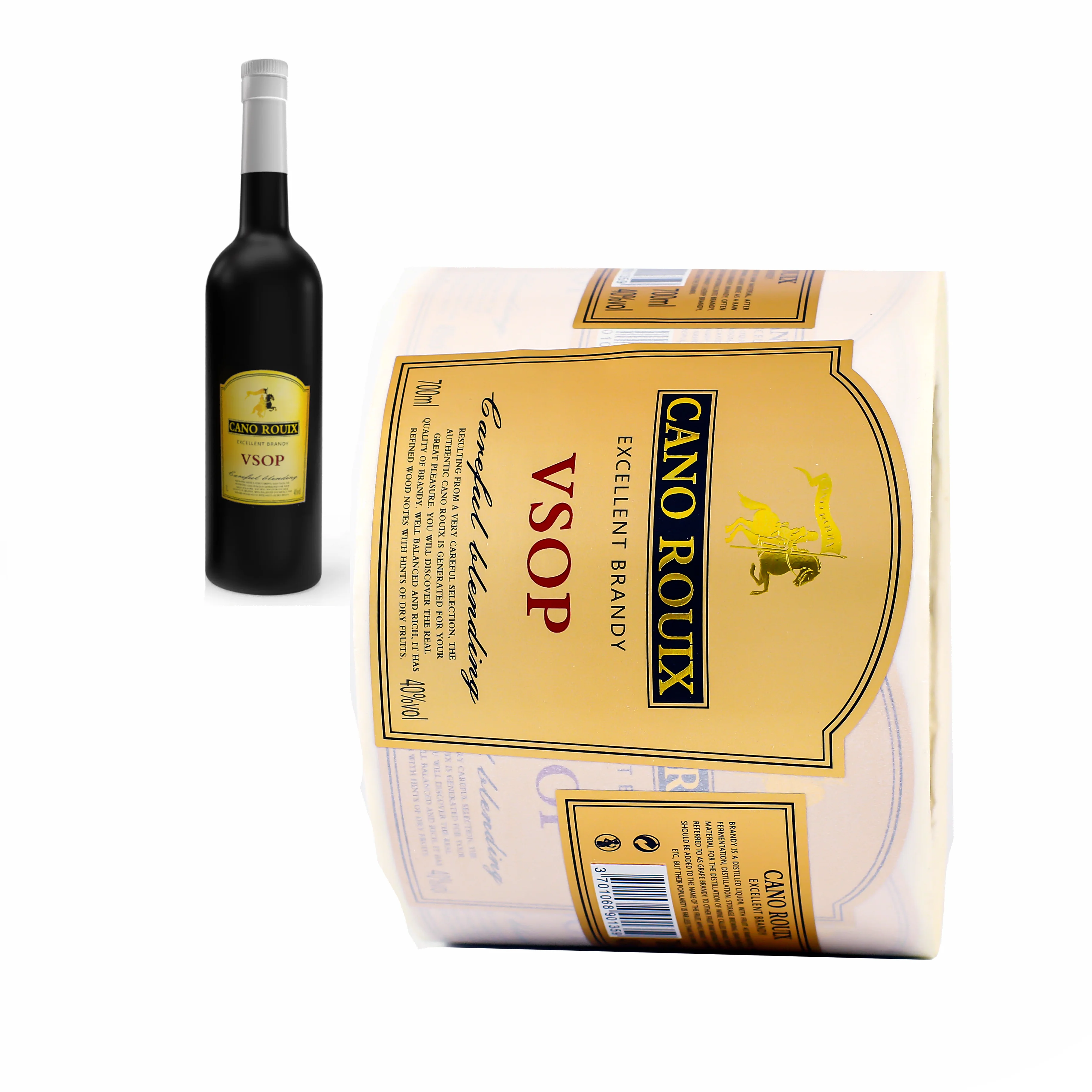 Customized Roll Label Product Printing Pack Logo Custom sticker wine sticker