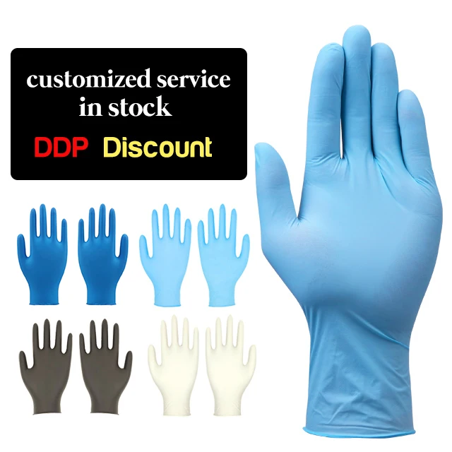 Xingyu Cheap Dental Examination Disposable Gloves Powder Free Protect Hand Medical Blue Nitrile Examin Gloves