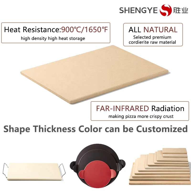 Good Quality Natural Grill Pizza Stone Stock Available Factory Wholesale BBQ Pizza Stone Recommend Special Offer Oven Stone