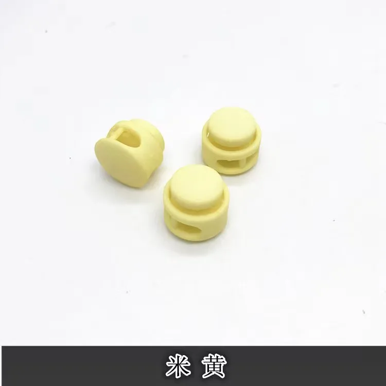 Button colored spring clock tightening buckle rope buckle lock elastic adjustment buckle