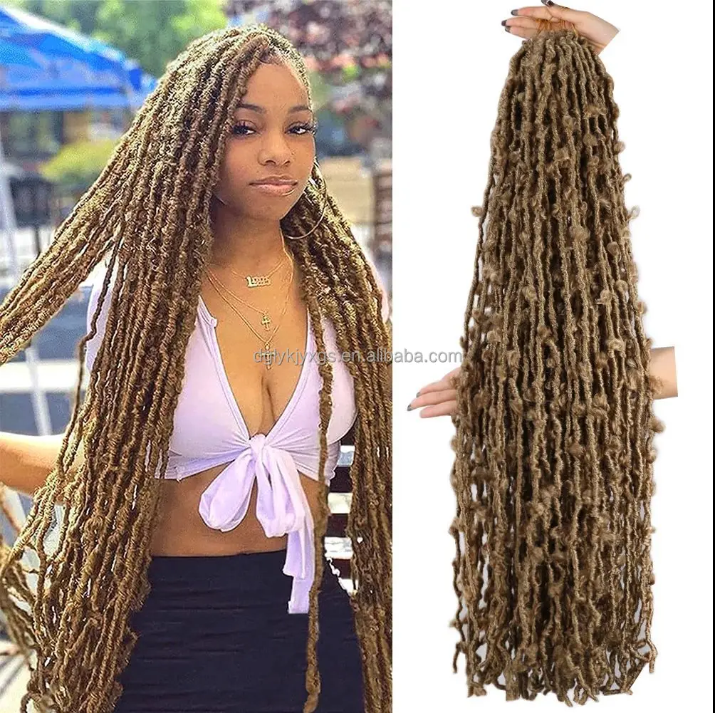 LW-79QT   36 Inch 170g Butterfly Locs  Crochet Hair Faux Locs Crochet Braids Hair Pre Looped Butterfly Locs