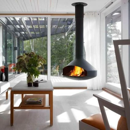 Europe hot sale wood burning stove decorative suspended fireplace
