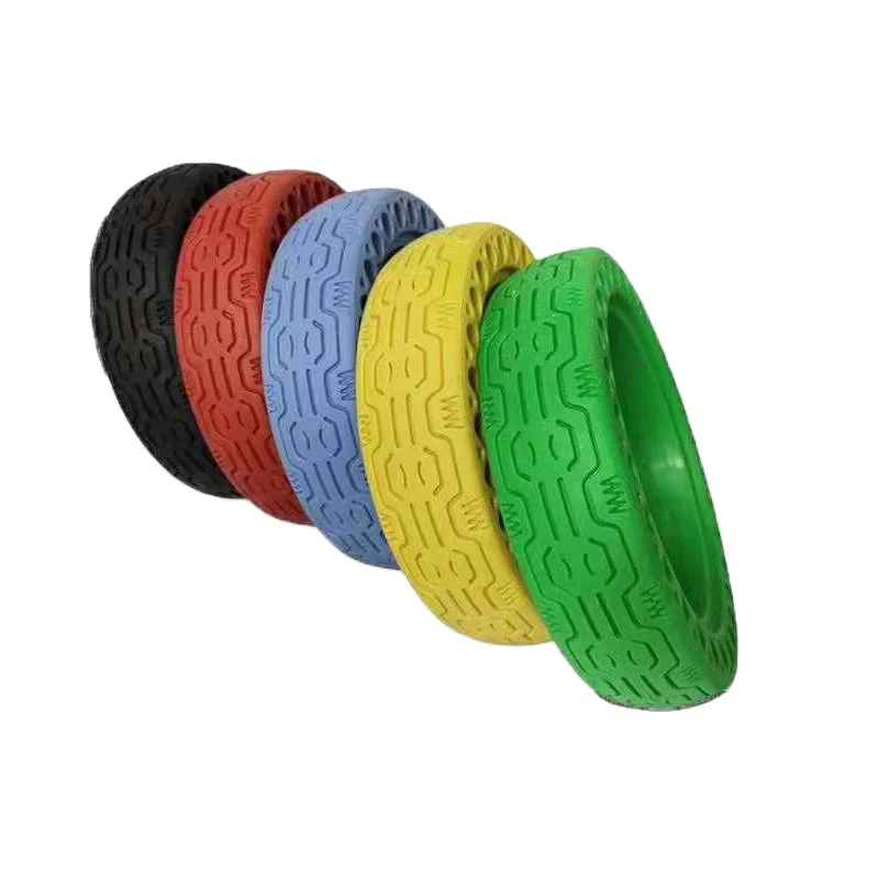 
xiaomi 8.5-inch mijia electric scooter honeycomb non-inflatable solid tires inside and outside the M365 fluorescent green tires 