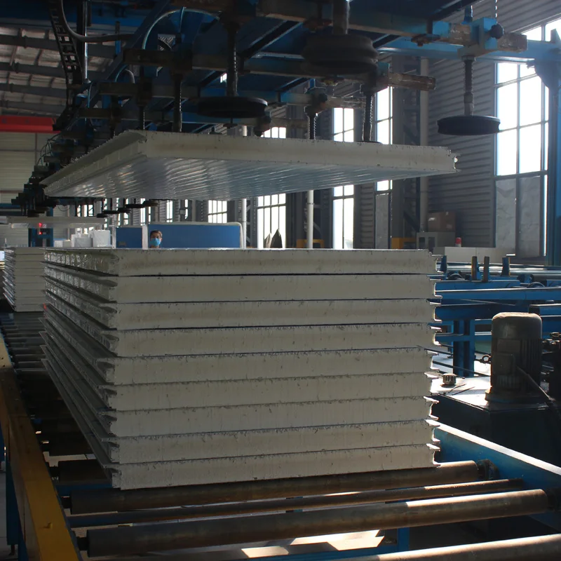 Быстрая установка, дешевые переработанные материалы, EPS/PU/PIR стеновая сэндвич-панель для строительства стальной конструкции