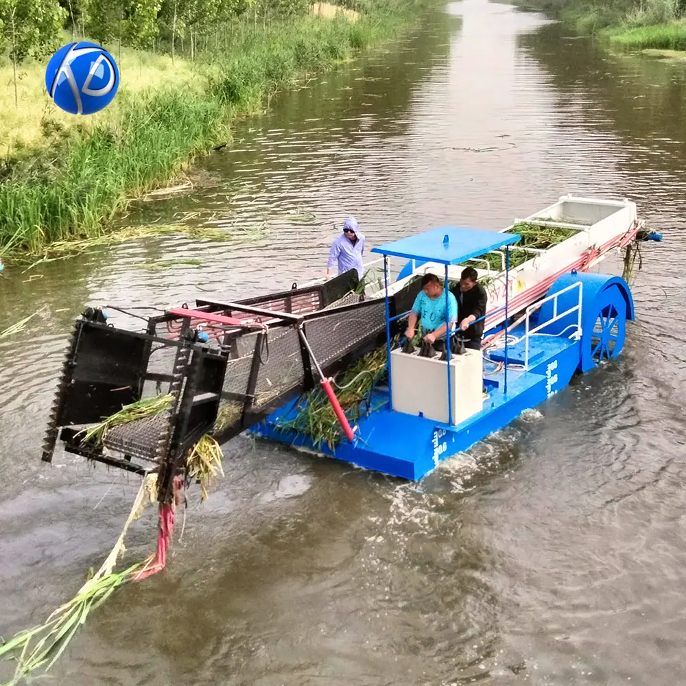 Full-automatic and Simple Operation Aquatic Weed Harvesting Machine for Sale