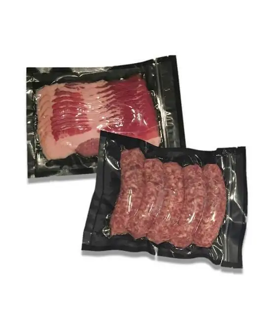 
vacuum sealer bags black with clear side for beef pork chicken meat 