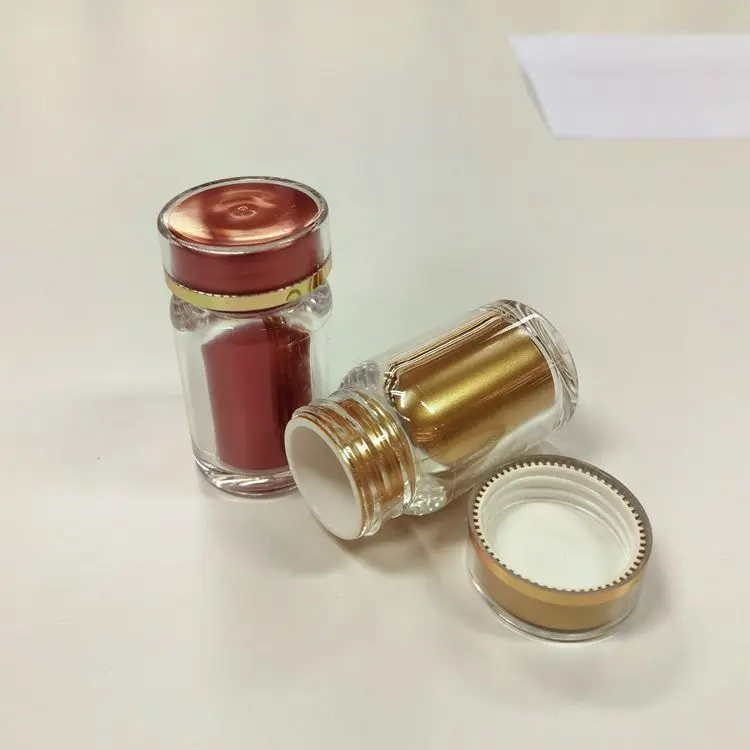35ml 45ml Luxury Acrylic double wall Plastic Bottle for Capsule /Pills/Candy Vitamins Capsule Tablet Medicine powder container