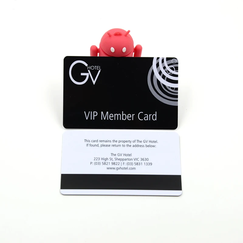 plastic loyalty card for membership promotion loco or hico magnetic stripe pvc card manufacturer full color printing member card