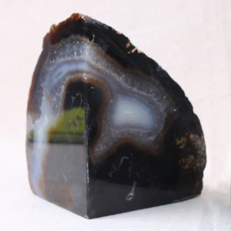 DIY Agate Bookend Gemstone Desk Book Organizer Factory Crafts