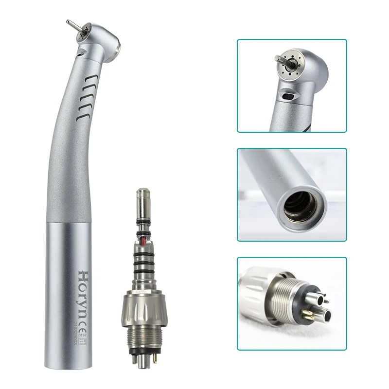 K9000 4 Holes Water Spray High Speed Optic Fiber Dental Handpiece With Coupling