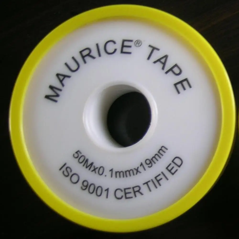 100% ПТФЭ Резьбовая уплотнительная лента 12 мм, высококачественный химикат для воды и масла для сантехники