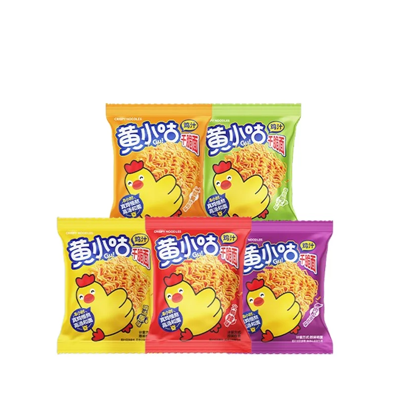 Small Bag Instant Food Spicy Flavor BBQ Flavor Dry Crispy Noodle Snack