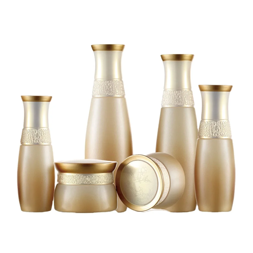 hand cream pump bottle and jar