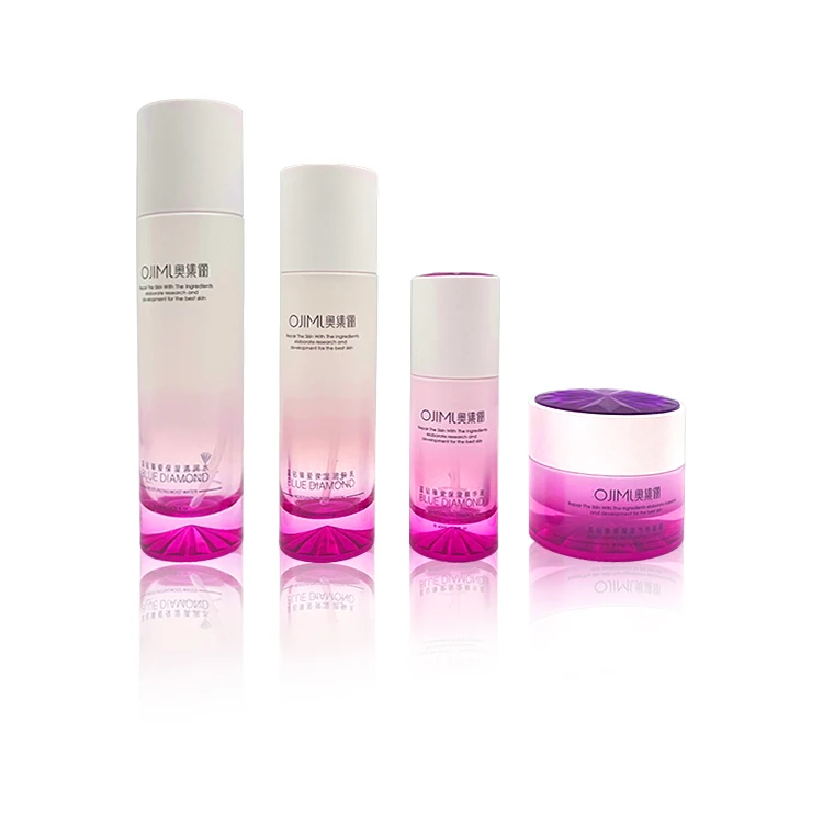 
Glass Bottle Morocco Tube Korean Dropper Packaging Cosmetics Rose Gold Natural Pump Sprayer Skin Care Cream Screen Printing OEM 