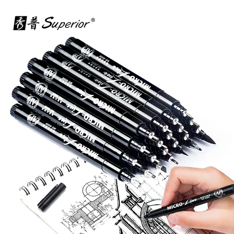 
Calligraphy Brush Marker Pen Water-Based Drawing Pens Waterproof Lightfast 