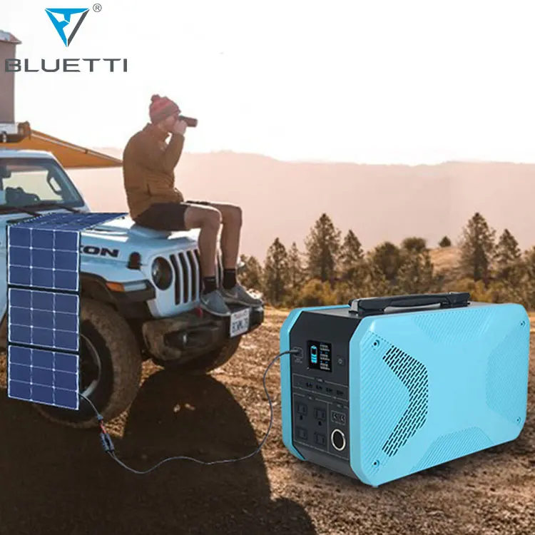 
Solar Power Station 720Wh Power Supply 720W Lithium Battery 220V Potable Power Station 