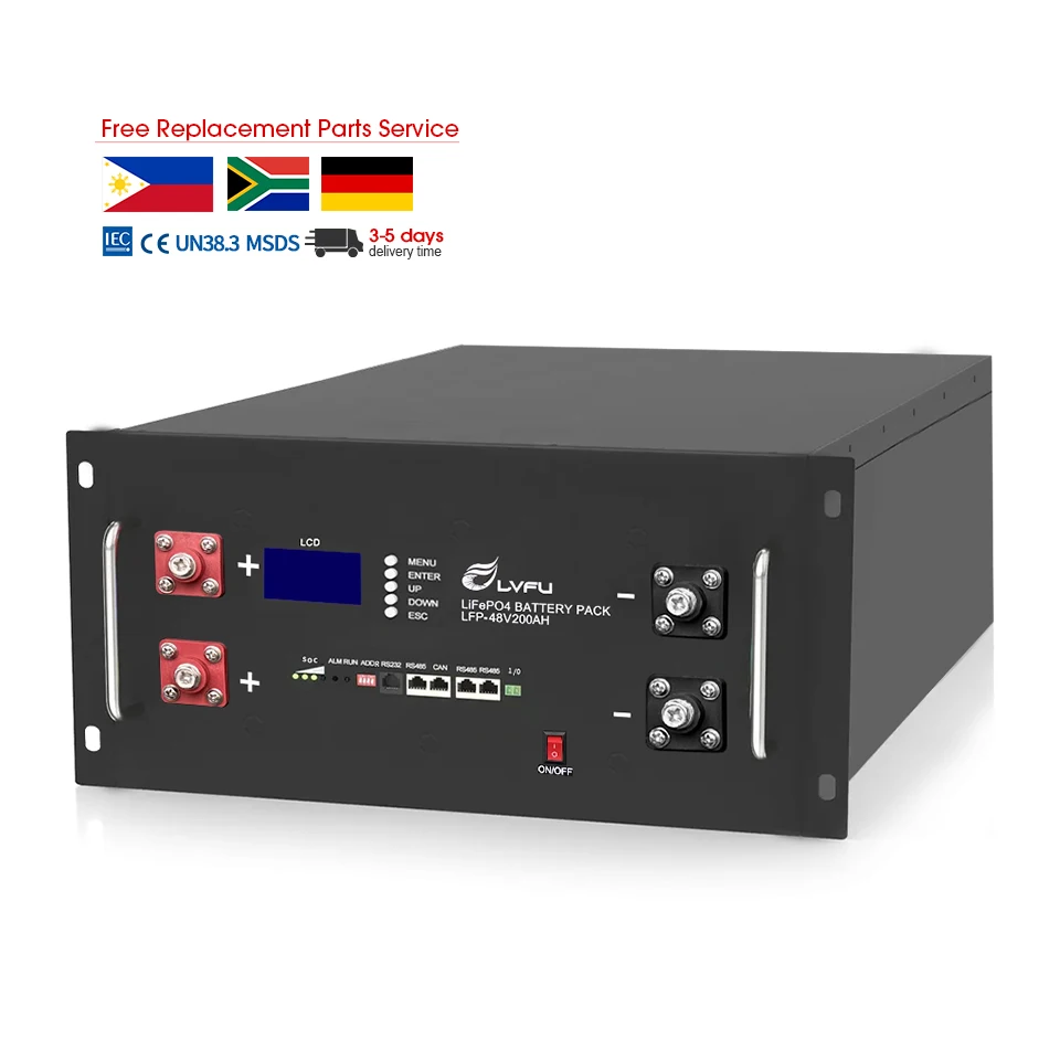 Philippines Warehouse Deep Cycle Lifepo4 Lithium Ion Battery 48v 200Ah 300Ah  Lihtium Battery